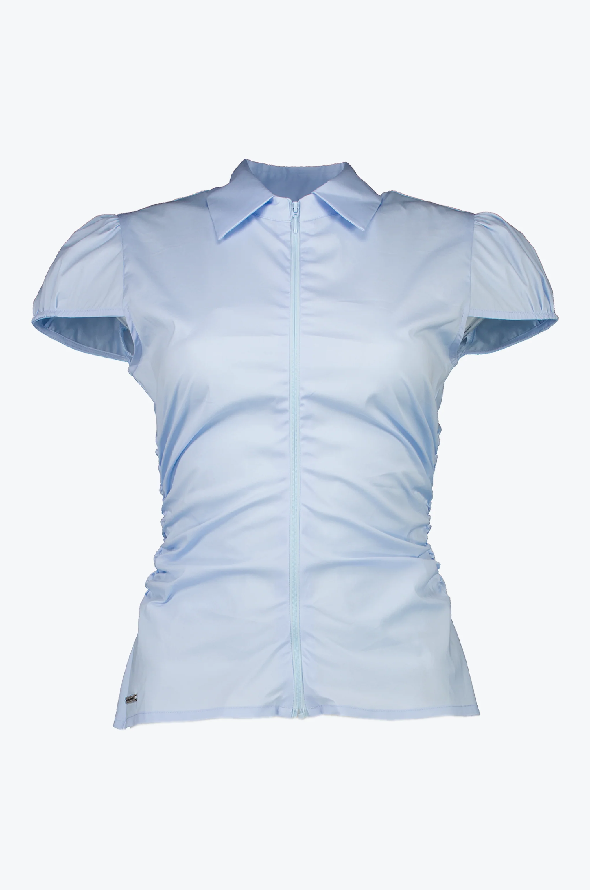 ZIP SHORT SLEEVE BLOUSE - Image 4